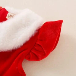 Infant Baby Grils Christmas Red Dress Kids Sleeveless Plush Lapel Collar Xmas Outfit 11 Infant Baby Grils Christmas Red Dress Kids Sleeveless Plush Lapel Collar Xmas Outfit -Sun Baby Sales Store infant baby girls christmas red dress 7