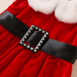 Infant Baby Grils Christmas Red Dress Kids Sleeveless Plush Lapel Collar Xmas Outfit 12 Infant Baby Grils Christmas Red Dress Kids Sleeveless Plush Lapel Collar Xmas Outfit -Sun Baby Sales Store infant baby girls christmas red dress 8