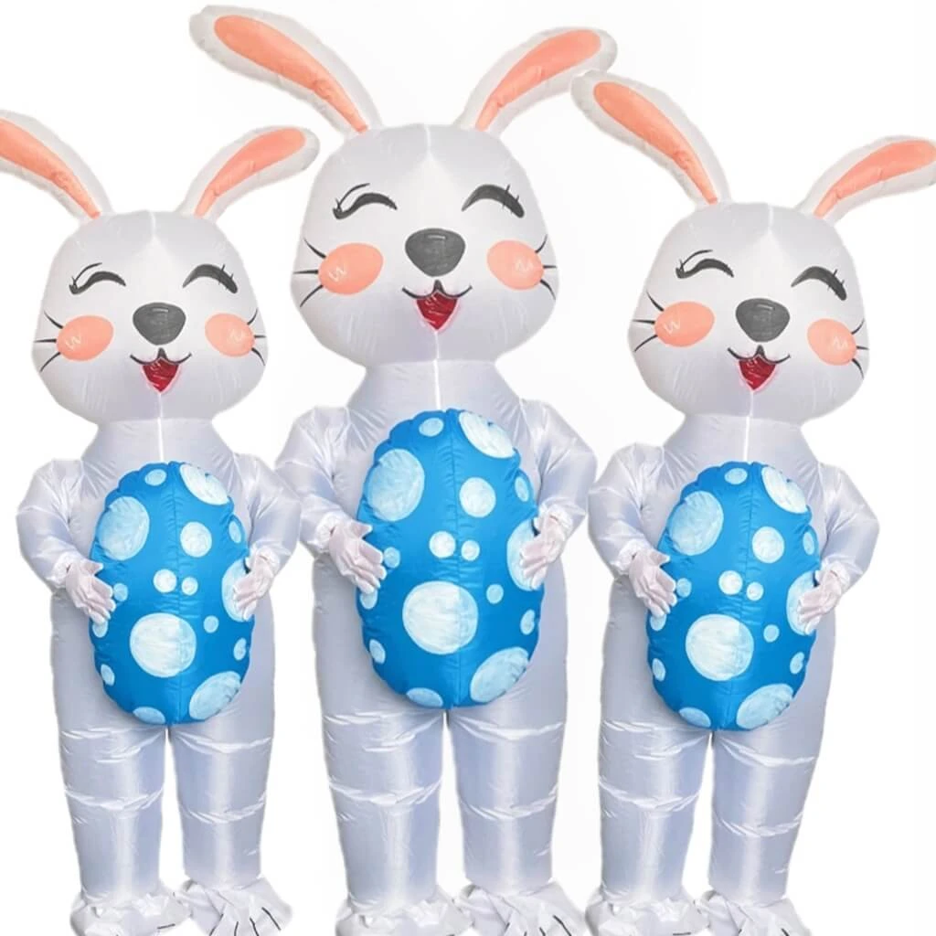 Inflatable Bunny Costume Adult Easter Rabbit Costume Unisex Air Blow-up Fancy Easter Cosplay Costume 5 Inflatable Bunny Costume Adult Easter Rabbit Costume Unisex Air Blow-up Fancy Easter Cosplay Costume - Image 5