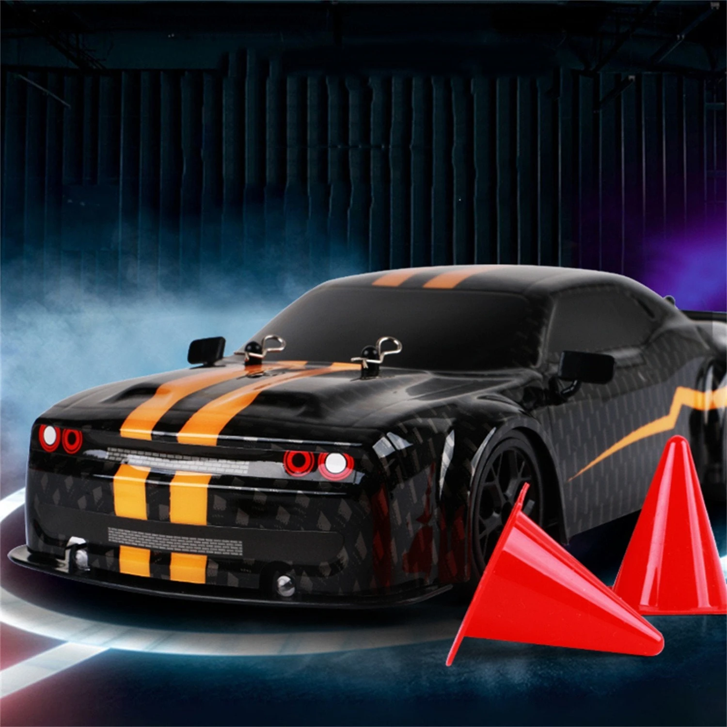 RC Drift Car High Speed 4WD Racing Stunt Vehicle Hellcat Fast GTR Remote Control Toy Cars 3 RC Drift Car High Speed 4WD Racing Stunt Vehicle Hellcat Fast GTR Remote Control Toy Cars - Image 3