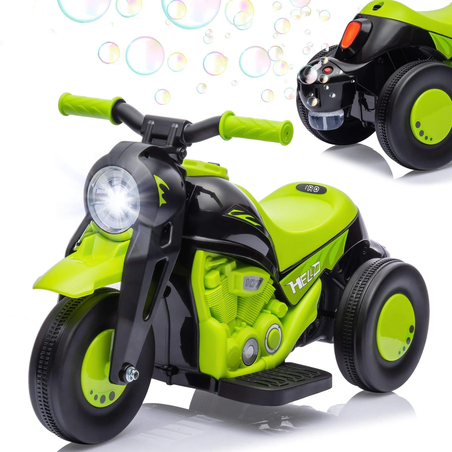 6V Kids Electric Motorcycle 3 Wheels Bubble Car Battery Power Ride On Car With Light Music 1 6V Kids Electric Motorcycle 3 Wheels Bubble Car Battery Power Ride On Car With Light Music