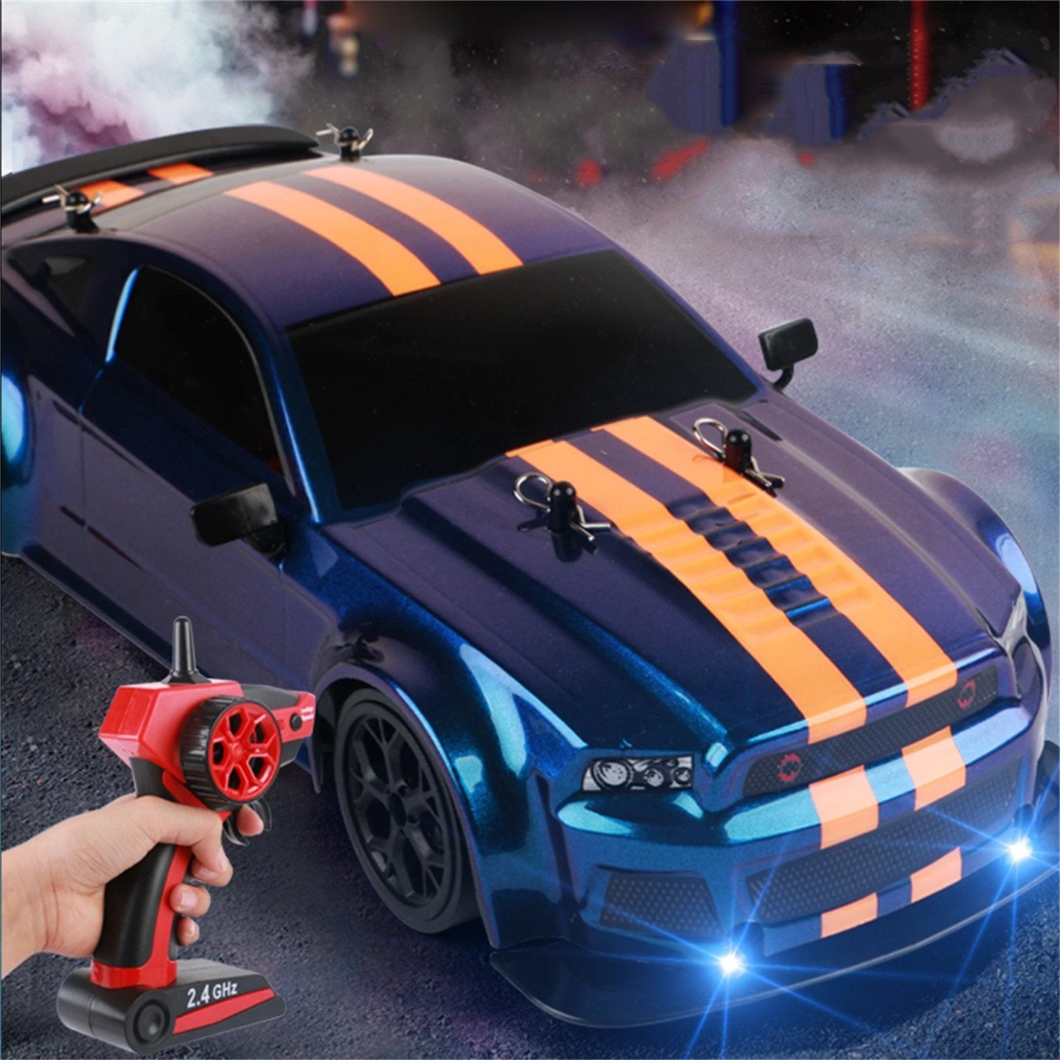RC Drift Car High Speed 4WD Racing Stunt Vehicle Hellcat Fast GTR Remote Control Toy Cars 1 RC Drift Car High Speed 4WD Racing Stunt Vehicle Hellcat Fast GTR Remote Control Toy Cars
