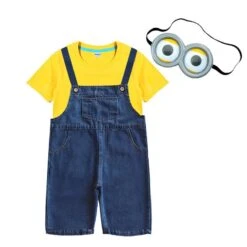 Kids Halloween Outfit Toddler Denim Overalls Yellow Shirt Goggles Wig Suit For Cosplay -Sun Baby Sales Store jpg 07400cba bc62 42d0 a8e9 bc97c3bc8257