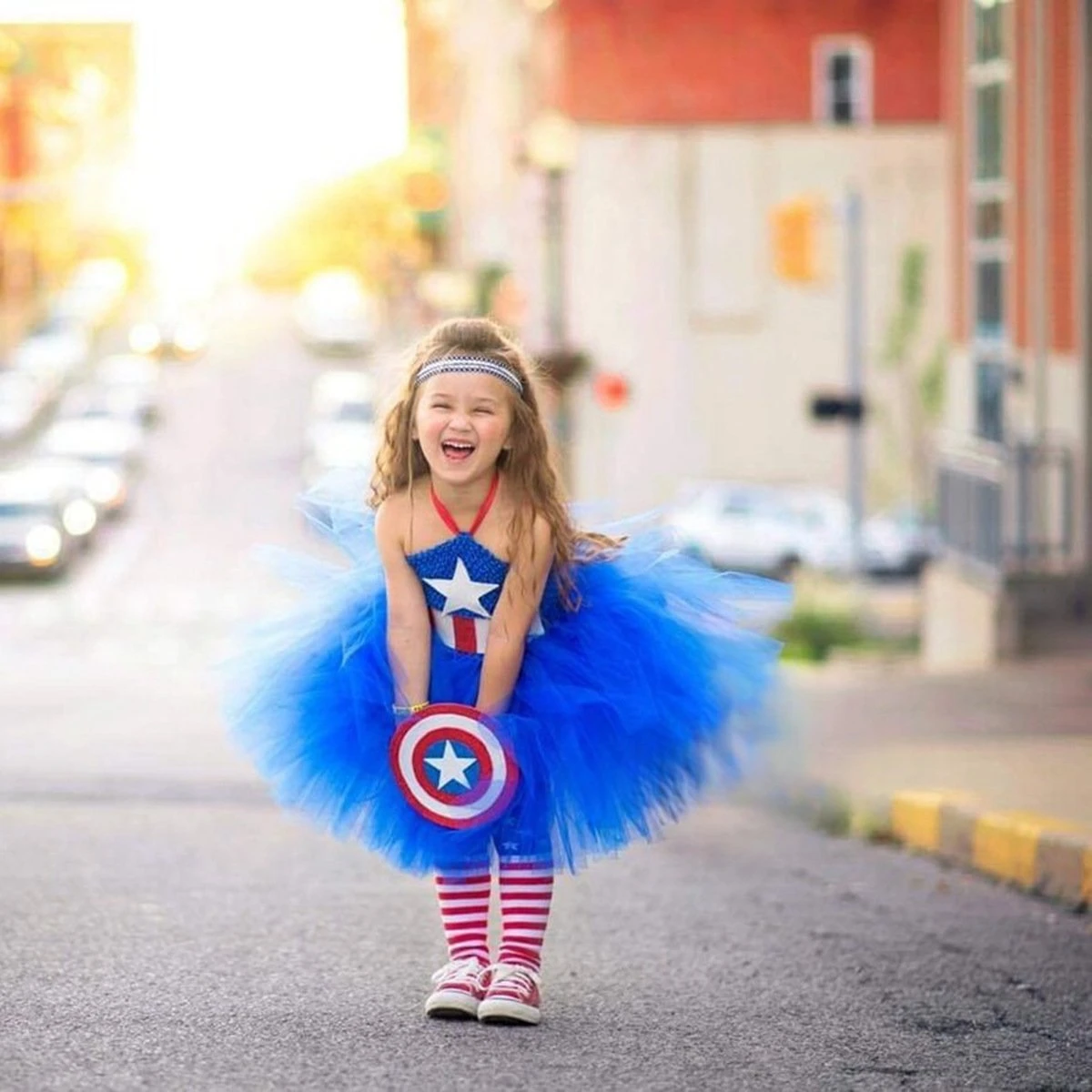 Baby Girl 4th Of July Dress American Flag Tutu Dress With Socks For Independence Day Parade 3 Baby Girl 4th Of July Dress American Flag Tutu Dress With Socks For Independence Day Parade - Image 3