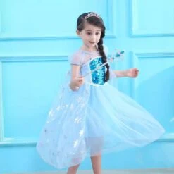 Girls Elsa Dress Summer Blue Snow Queen Birthday Dress Kids Princess Dress Halloween Costumes -Sun Baby Sales Store jpg 10e605d2 b3e4 484e 835c 31db0d0b4038