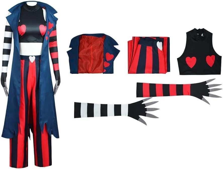 Velvette Cosplay Hazbin Costume Hotel Angel Dust Uniform Helluva Boss Outfit Halloween Jacket 3 Velvette Cosplay Hazbin Costume Hotel Angel Dust Uniform Helluva Boss Outfit Halloween Jacket - Image 3