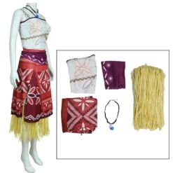 Adult Moana Outfit One Shoulder Tops Skirt And Necklace Full Set For Cosplay -Sun Baby Sales Store jpg 2219f828 83e8 484c a6de 3122ec904fae