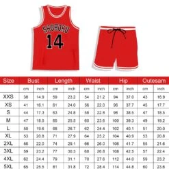 Shohoku Jersey Basketball Vest Shorts Suit Hanamichi Sakuragi Kaede Rukawa Sleeveless Sportswear For Kids Adults 27 Shohoku Jersey Basketball Vest Shorts Suit Hanamichi Sakuragi Kaede Rukawa Sleeveless Sportswear For Kids Adults -Sun Baby Sales Store jpg 243b5c8d b441 4c22 b1cd 5b3580798de4