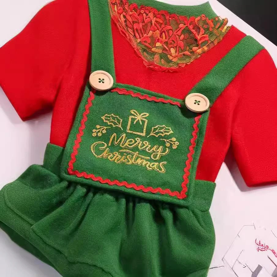 Elf Costume Cute Xmas Dress Hat Socks And Shoes 4pcs Suit Christmas Outfit For Kids Adults 2 Elf Costume Cute Xmas Dress Hat Socks And Shoes 4pcs Suit Christmas Outfit For Kids Adults - Image 2