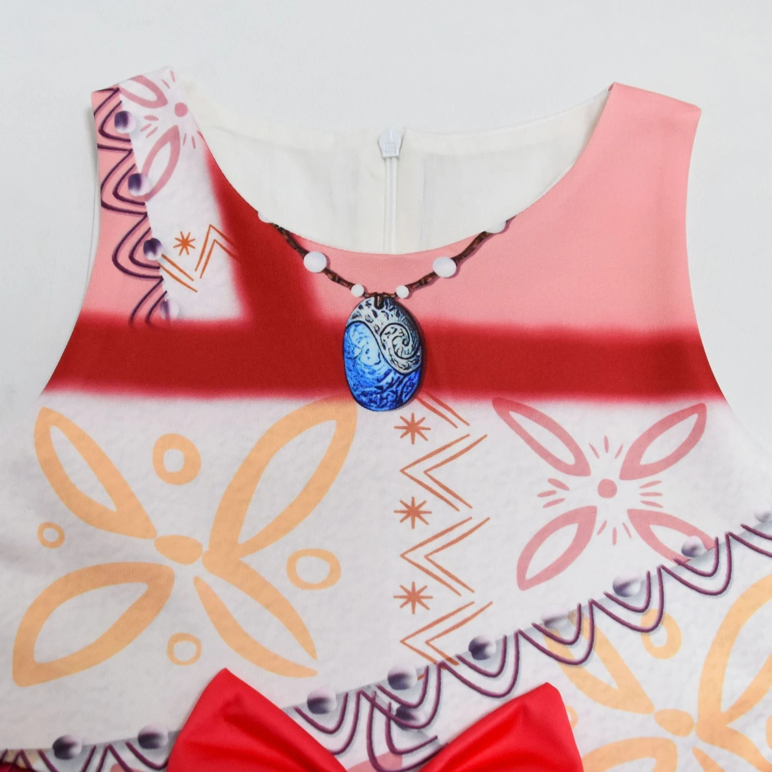 Girls Moana Dress Sleeveless Moana Ball Gown With Bag For Dress Up Party 4 Girls Moana Dress Sleeveless Moana Ball Gown With Bag For Dress Up Party - Image 4