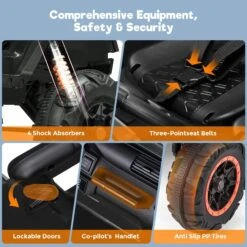 24V 2-Seater Kids Ride-On Truck Electric Toy Car With Remote Control Music LED Lights For Ages 3-8 -Sun Baby Sales Store jpg 3d949746 147e 4622 9f82 eec30111387e