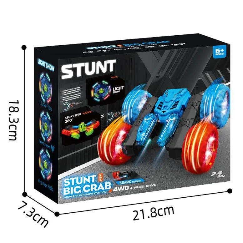 4WD RC Stunt Car 360° Rotating Car Double-sided Stunt Vehicles Cool LED Light 8 4WD RC Stunt Car 360° Rotating Car Double-sided Stunt Vehicles Cool LED Light - Image 8