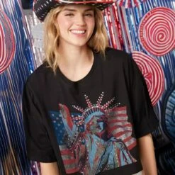 Women American Flag Shirt 4th Of July Patriotic Tee USA Star Stripes Tops 14 Women American Flag Shirt 4th Of July Patriotic Tee USA Star Stripes Tops -Sun Baby Sales Store jpg 44581dd5 90dc 42ae bf52 4caea783f2d8