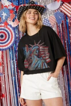 Women American Flag Shirt 4th Of July Patriotic Tee USA Star Stripes Tops 15 Women American Flag Shirt 4th Of July Patriotic Tee USA Star Stripes Tops -Sun Baby Sales Store jpg 46af6b35 765c 4696 bd2e 12ed257d8cd4