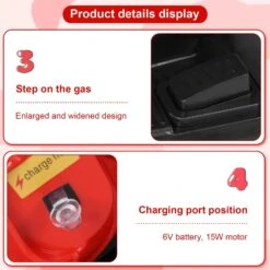 6V Kids Electric Tricycle 3-Wheel Ride-On Motorcycle With Headlights And Sound Effects 17 6V Kids Electric Tricycle 3-Wheel Ride-On Motorcycle With Headlights And Sound Effects -Sun Baby Sales Store jpg 528fb2be 7b02 4d46 9fb0 251a35c0af2c