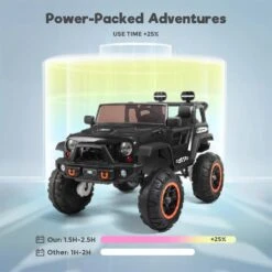24V 2-Seater Kids Ride-On Truck Electric Toy Car With Remote Control Music LED Lights For Ages 3-8 -Sun Baby Sales Store jpg 6b6757ee 641c 4ceb 8645 2847fb9f2a14