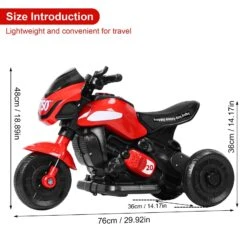 6V Kids Electric Tricycle 3-Wheel Ride-On Motorcycle With Headlights And Sound Effects 19 6V Kids Electric Tricycle 3-Wheel Ride-On Motorcycle With Headlights And Sound Effects -Sun Baby Sales Store jpg 71a5cde7 2414 4db3 846a 479686946f36