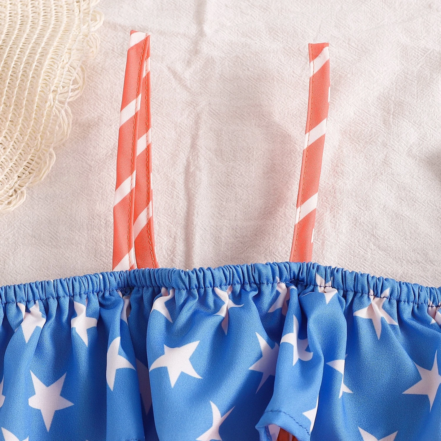 Infant 4th Of July Outfit Baby Girl July 4 Dress Up Suit My First Independence Day Short 2pcs Set 3 Infant 4th Of July Outfit Baby Girl July 4 Dress Up Suit My First Independence Day Short 2pcs Set - Image 3