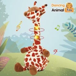 Giraffe Dancing Toys Plush Song Learn To Speak Recording Doll With Colorful Lights -Sun Baby Sales Store jpg 8146fec3 1c5e 4ba7 bc06 5ef45d5323c6