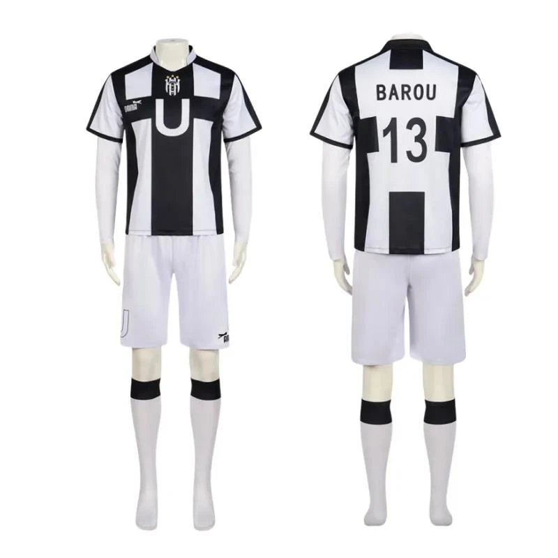 Shoei Baro No.13 White Jersey Unisex Adult Ubers Football Team Uniform 1 Shoei Baro No.13 White Jersey Unisex Adult Ubers Football Team Uniform