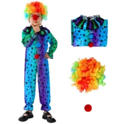 Kids Mardi Gras Jester Costume Jumpsuit Wig And Nose Outfit For Boys Girls 11 Kids Mardi Gras Jester Costume Jumpsuit Wig And Nose Outfit For Boys Girls -Sun Baby Sales Store jpg 8f9c96ce 021e 4a45 9b1e 5e895737ff7e