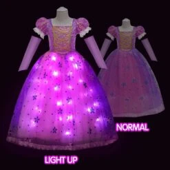 Princess Rapunzel Dress Girls Light Up Dress Puff Sleeve Party Dress Ball Gown 12 Princess Rapunzel Dress Girls Light Up Dress Puff Sleeve Party Dress Ball Gown -Sun Baby Sales Store jpg 9919a561 00b3 405b 8508 2cb6188d3db9