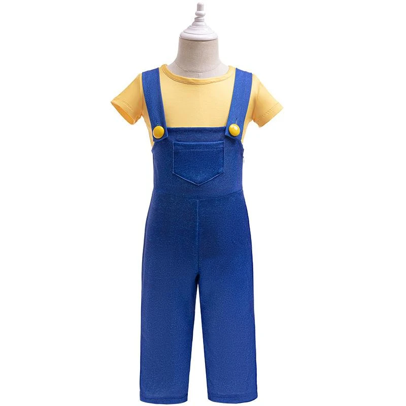 Boys Costume Yellow Shirt And Denim Overalls Kids Costumes Halloween Costumes 7 Boys Costume Yellow Shirt And Denim Overalls Kids Costumes Halloween Costumes - Image 7