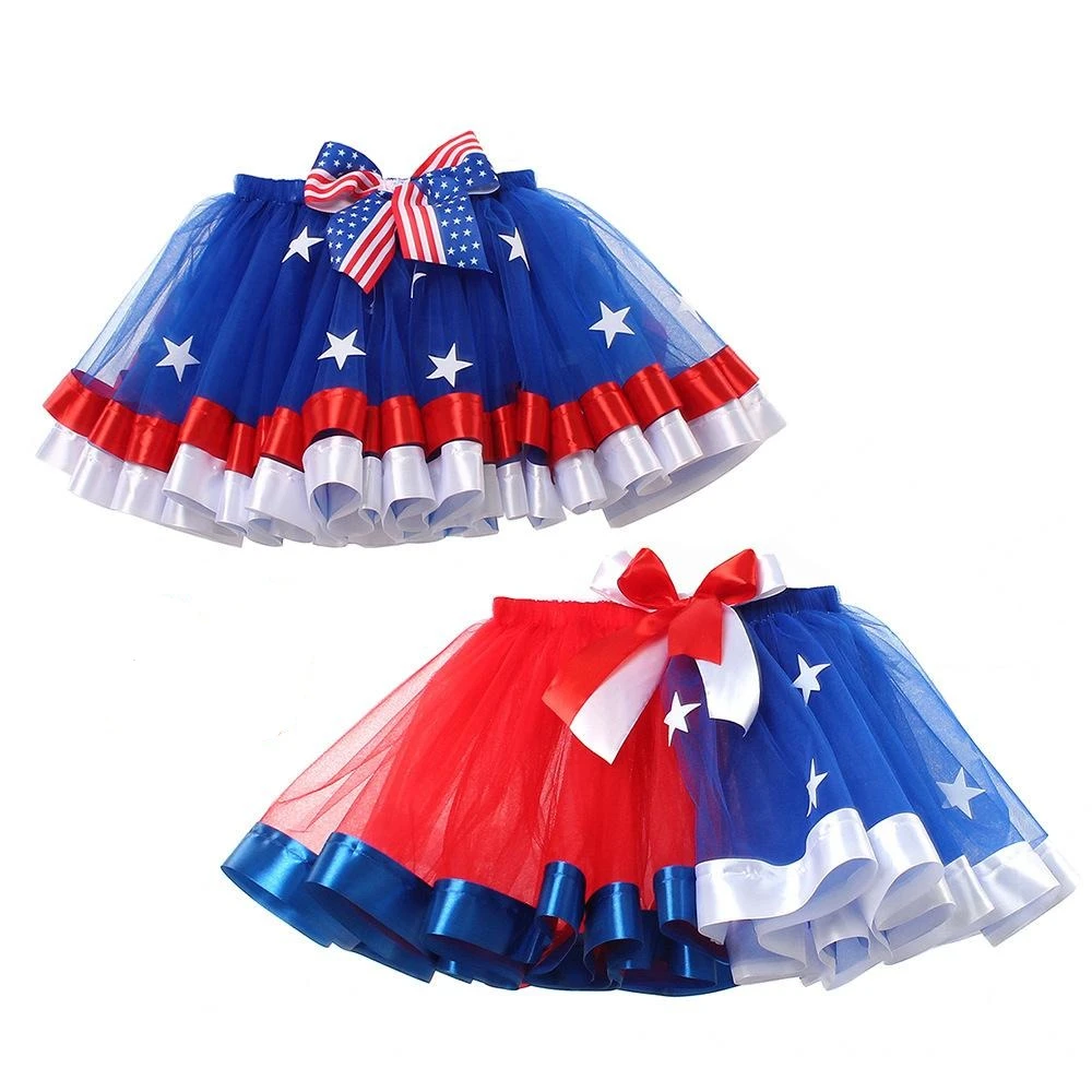 Girls Patriotic Tutu Dress With Wing And Fairy Wand 4th Of July Outfit Cute US Flag Clothes 9 Girls Patriotic Tutu Dress With Wing And Fairy Wand 4th Of July Outfit Cute US Flag Clothes - Image 9