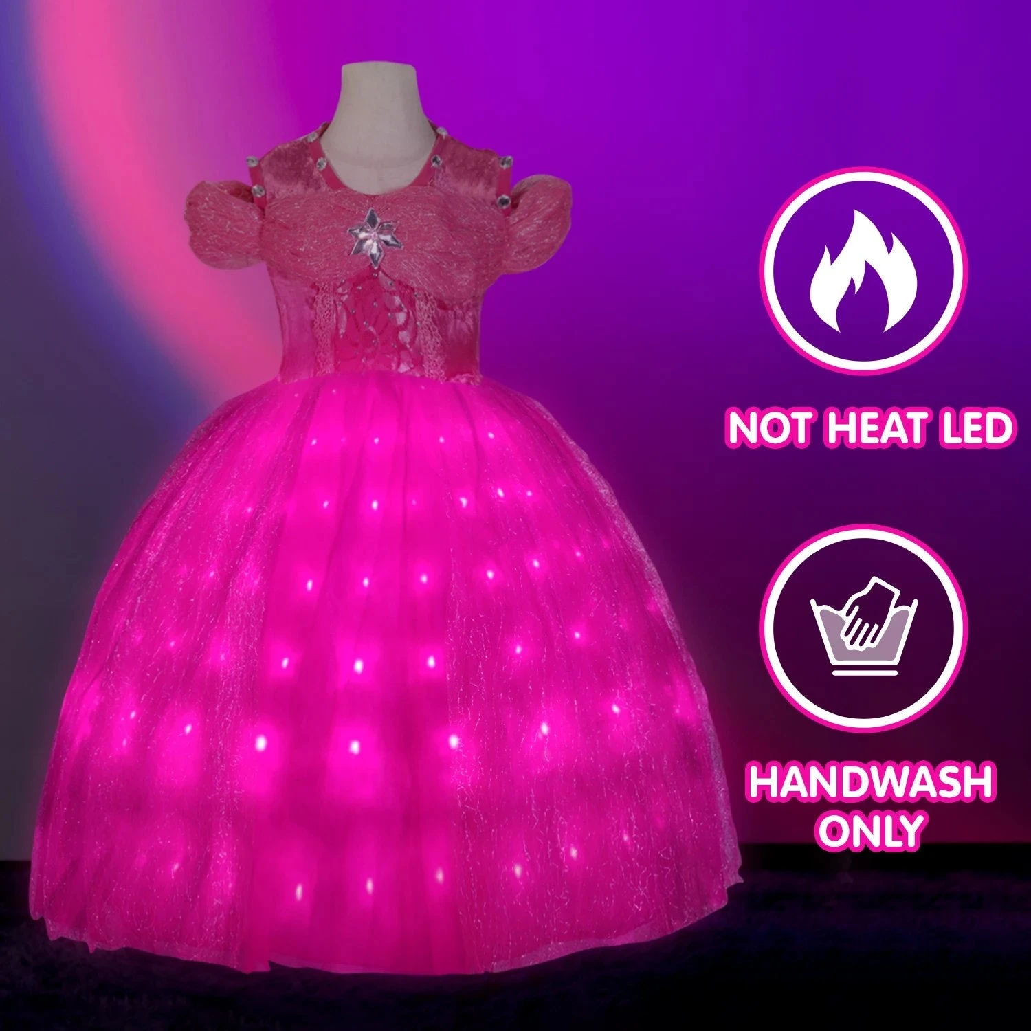 Aurora Costumes Princess Light Up Dress Girls Aurora LED Party Dress Birthday Dress 5 Aurora Costumes Princess Light Up Dress Girls Aurora LED Party Dress Birthday Dress - Image 5