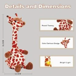 Giraffe Dancing Toys Plush Song Learn To Speak Recording Doll With Colorful Lights -Sun Baby Sales Store jpg bcf4fba5 4b0e 4f42 b8ba 7daa59a52093