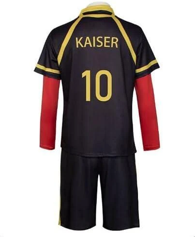 Adult Michael Kaiser Football Jersey Bastard Team Uniform Ness Cosplay Costume 3 Adult Michael Kaiser Football Jersey Bastard Team Uniform Ness Cosplay Costume - Image 3