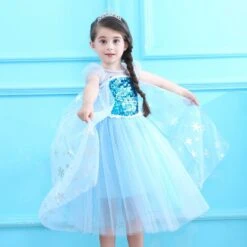 Girls Elsa Dress Summer Blue Snow Queen Birthday Dress Kids Princess Dress Halloween Costumes -Sun Baby Sales Store jpg d8d6fa5e 64bb 4475 95ef 1557e29d9e99