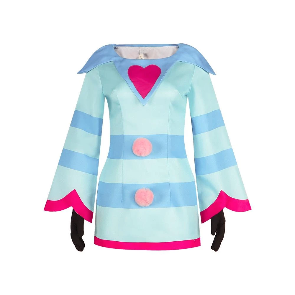 Lady Fizzarolli Costume Fizz Blue Dress With Gloves And Stockings Party Cosplay Halloween Costume 1 Lady Fizzarolli Costume Fizz Blue Dress With Gloves And Stockings Party Cosplay Halloween Costume