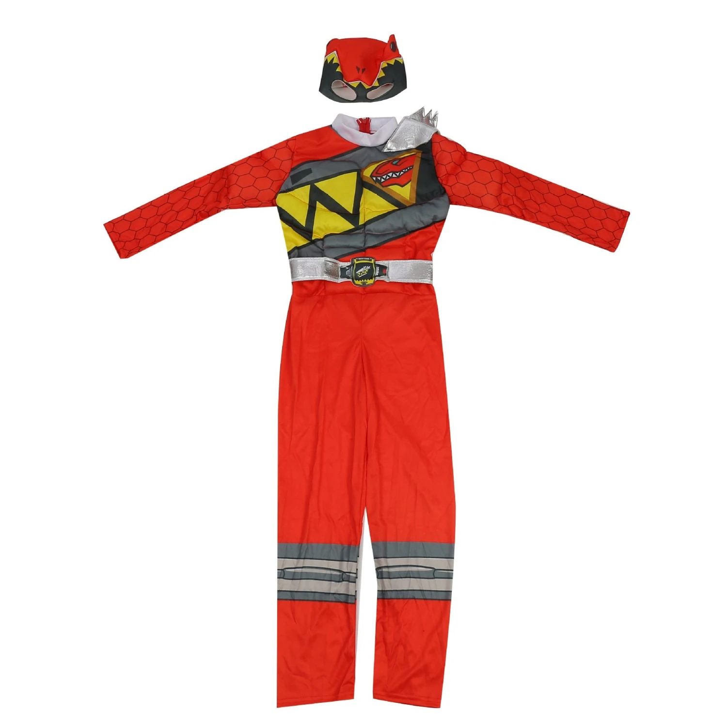 Kids Red Dragon Ranger Outfit Muscle Chest Jumpsuit With Helmet For Cosplay Party 8 Kids Red Dragon Ranger Outfit Muscle Chest Jumpsuit With Helmet For Cosplay Party - Image 8