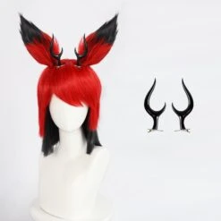 Alastor Cosplay Wig Hazbin Character Alastor Modeling Wig And Horns 18 Alastor Cosplay Wig Hazbin Character Alastor Modeling Wig And Horns -Sun Baby Sales Store jpg f030994d 49f7 4b5c 820b eaf3498e5074