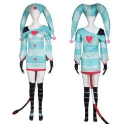 Fizzarolli Costume Women Fizzarolli Clown Cosplay Dress With Hat And Stockings Halloween Costume