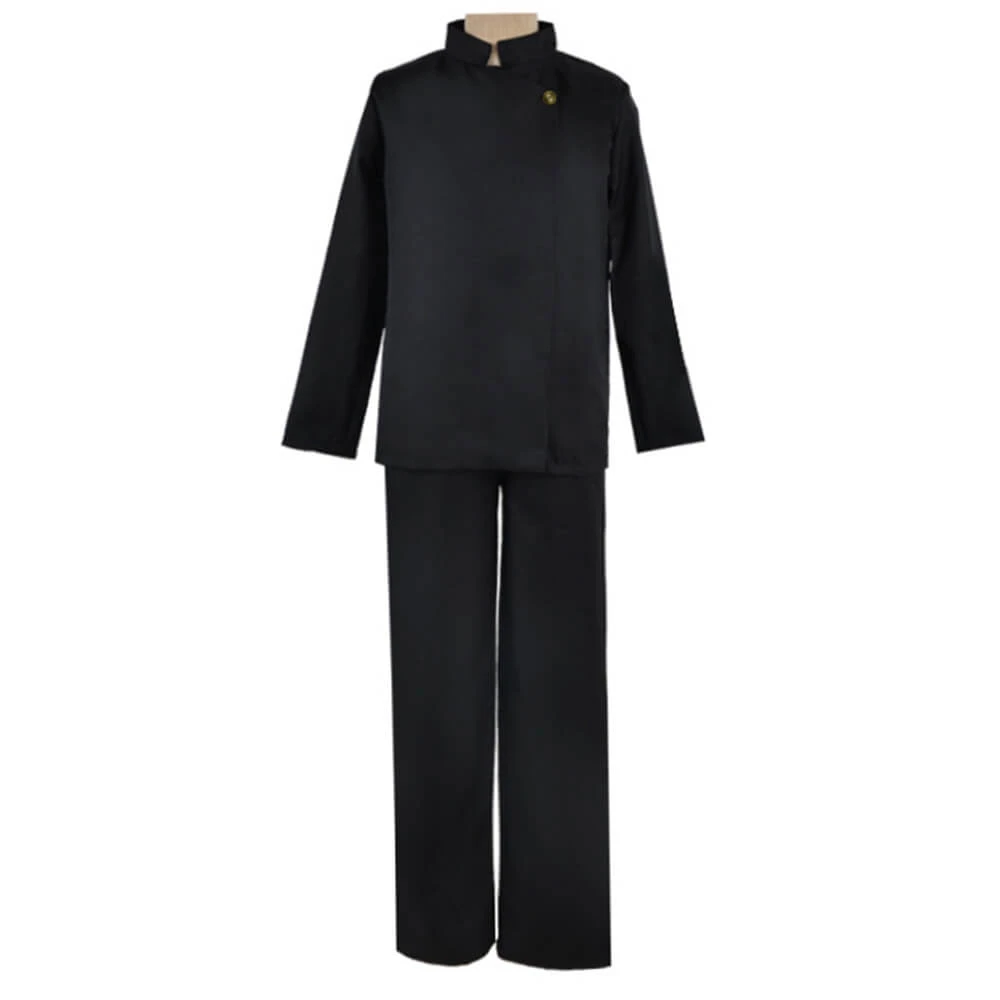 Satoru Gojo Costume Black JJK Halloween Cosplay Outfit With Glass Wig Blinder Full Set 2 Satoru Gojo Costume Black JJK Halloween Cosplay Outfit With Glass Wig Blinder Full Set - Image 2