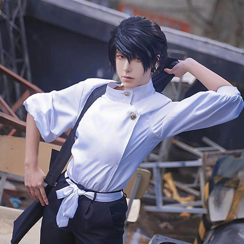 Adult Yuta Okkotsu Costume White JJK Cosplay Outfit Shirt Pants And Belt Full Set 4 Adult Yuta Okkotsu Costume White JJK Cosplay Outfit Shirt Pants And Belt Full Set - Image 4