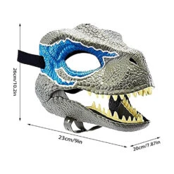 Kids Adult Dinosaur 3D Mask Breathable Latex Full Head Mask For Halloween Party Cosplay 17 Kids Adult Dinosaur 3D Mask Breathable Latex Full Head Mask For Halloween Party Cosplay -Sun Baby Sales Store kids adult dinosaur 3d mask for halloween 1
