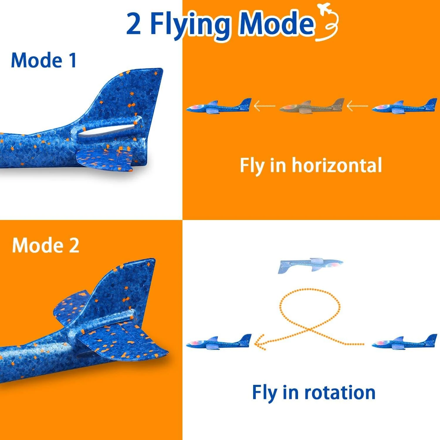Airplane Launcher Toys 2 Flight Modes LED Foam Glider Kids Catapult Plane For Boys And Girls 3 Airplane Launcher Toys 2 Flight Modes LED Foam Glider Kids Catapult Plane For Boys And Girls - Image 3