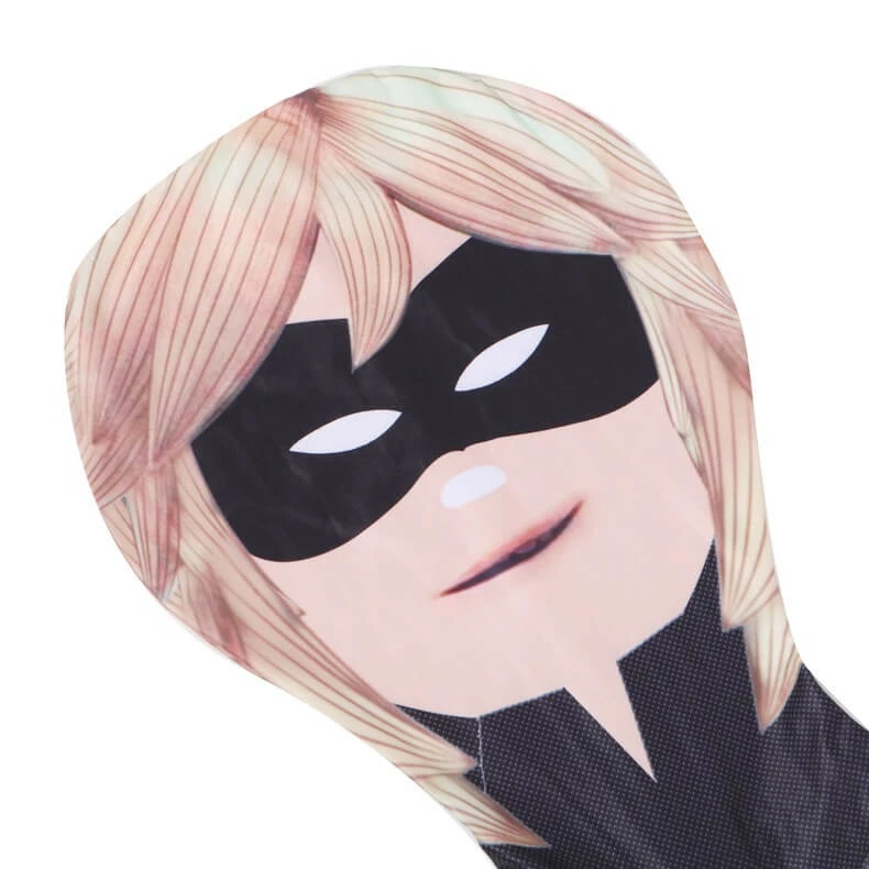 Kids Black Cat Costume Boys Girls Jumpsuit Helmet One-Piece Outfit For Halloween Party 3 Kids Black Cat Costume Boys Girls Jumpsuit Helmet One-Piece Outfit For Halloween Party - Image 3