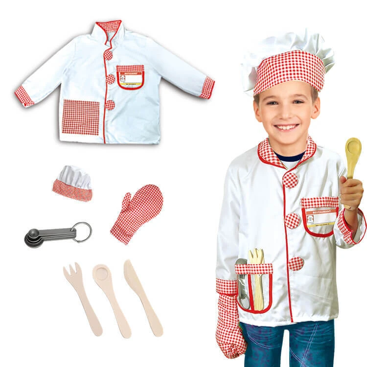 Boys Girls Pretend Play Costumes Police Doctor Nurse Chef Cosplay Costume Role Play Dress-Up Set 10 Boys Girls Pretend Play Costumes Police Doctor Nurse Chef Cosplay Costume Role Play Dress-Up Set - Image 10
