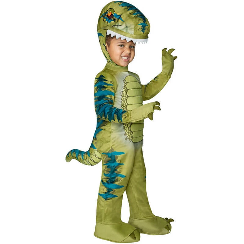 Kids T-Rex Dinosaur Costume Tyrannosaurus Halloween Jumpsuits Stage Party Cos Suits 1 Kids T-Rex Dinosaur Costume Tyrannosaurus Halloween Jumpsuits Stage Party Cos Suits