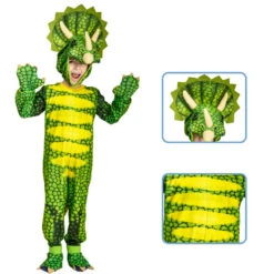 Kids Triceratops Costume Jurassic Tyrannosaurus Rex Dress Fancy Dinosaur Outfit For Halloween Party -Sun Baby Sales Store kids dinosaur costume for Halloween 6