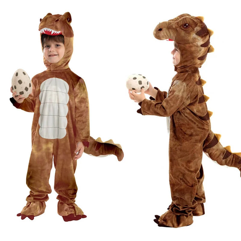 Kids Dinosaur Costume Baby T-rex Onesie Hood And Bootie 3pcs Set Realistic Dino Outfit 1 Kids Dinosaur Costume Baby T-rex Onesie Hood And Bootie 3pcs Set Realistic Dino Outfit