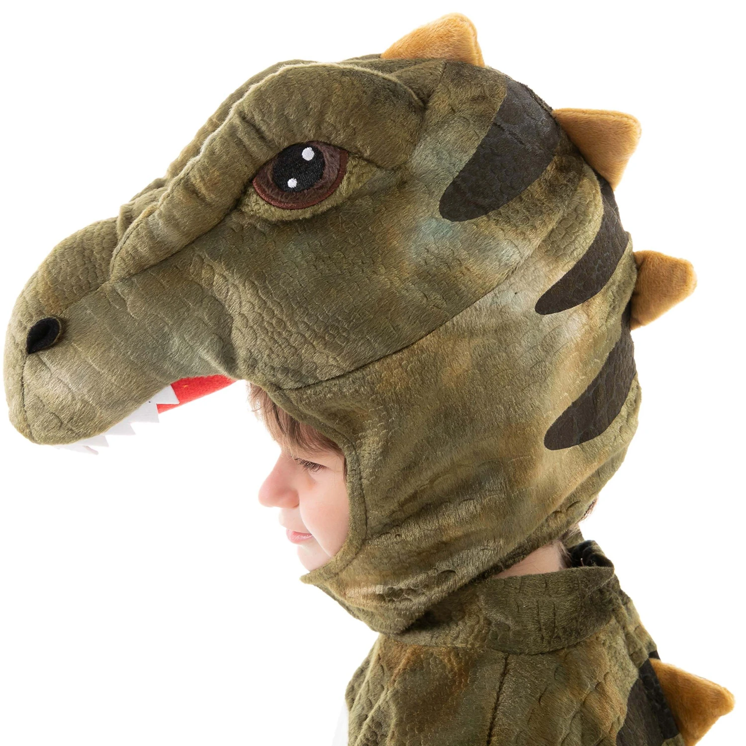 Kids Dinosaur Costume Baby T-rex Onesie Hood And Bootie 3pcs Set Realistic Dino Outfit 6 Kids Dinosaur Costume Baby T-rex Onesie Hood And Bootie 3pcs Set Realistic Dino Outfit - Image 6