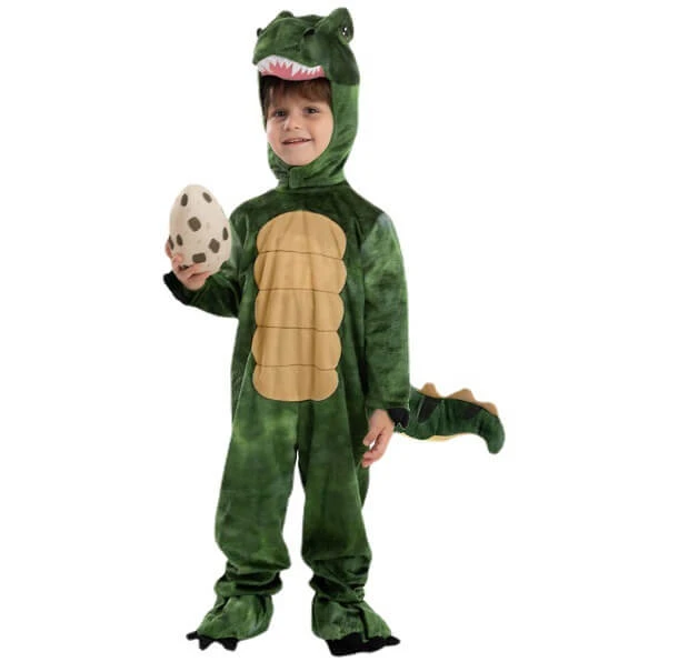 Kids Dinosaur Costume Baby T-rex Onesie Hood And Bootie 3pcs Set Realistic Dino Outfit 7 Kids Dinosaur Costume Baby T-rex Onesie Hood And Bootie 3pcs Set Realistic Dino Outfit - Image 7