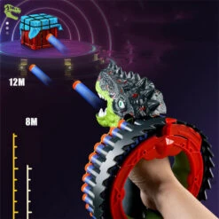Kids Dinosaur Dart Shooting Toy With Soft Bullets High Capacity Electric Blasting Toy Gun 12 Kids Dinosaur Dart Shooting Toy With Soft Bullets High Capacity Electric Blasting Toy Gun -Sun Baby Sales Store kids dinosaur gun 3