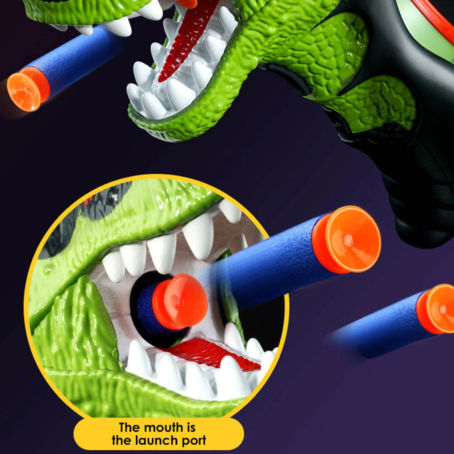 Kids Dinosaur Dart Shooting Toy With Soft Bullets High Capacity Electric Blasting Toy Gun 4 Kids Dinosaur Dart Shooting Toy With Soft Bullets High Capacity Electric Blasting Toy Gun - Image 4