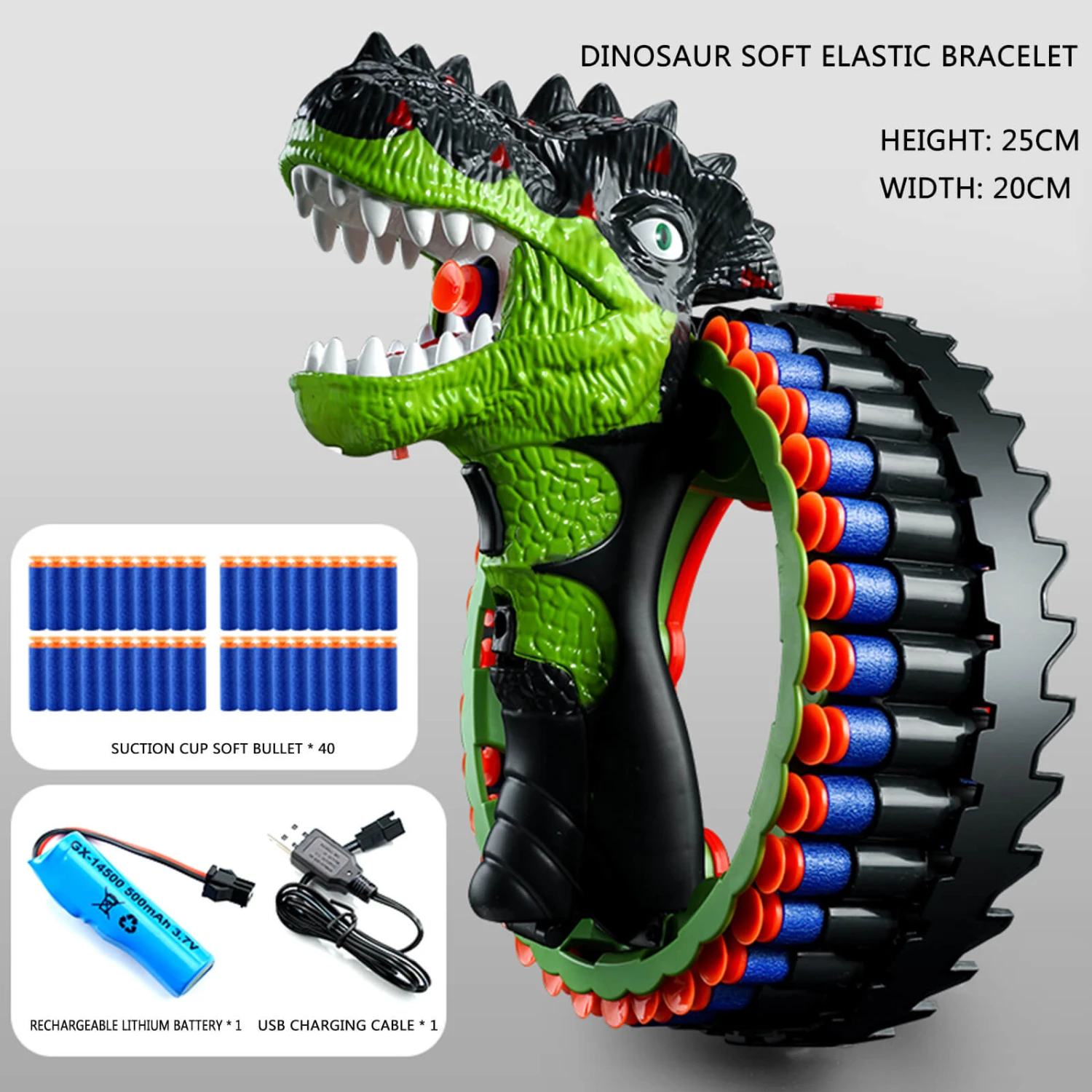 Kids Dinosaur Dart Shooting Toy With Soft Bullets High Capacity Electric Blasting Toy Gun 10 Kids Dinosaur Dart Shooting Toy With Soft Bullets High Capacity Electric Blasting Toy Gun - Image 10
